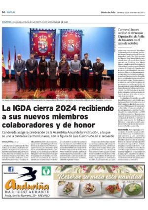 La IGDA cierra 2024 recibiendo a sus nuevos miembros colaboradores y de honor